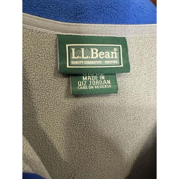 LL Bean Men's Medium Fleece Vest Full Zip Sleeveless Outdoor Layering Jacket - Picture 10 of 11